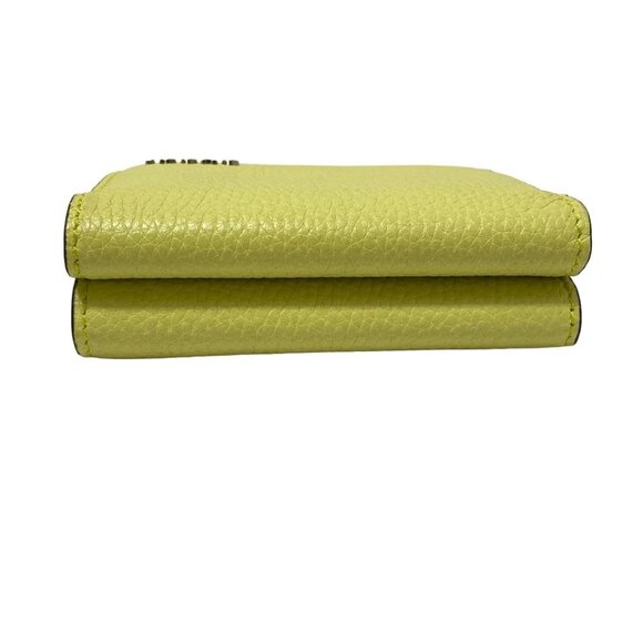 GUCCI - Light Yellow Leather Trifold Wallet 246-080625 - Picture 4 of 9